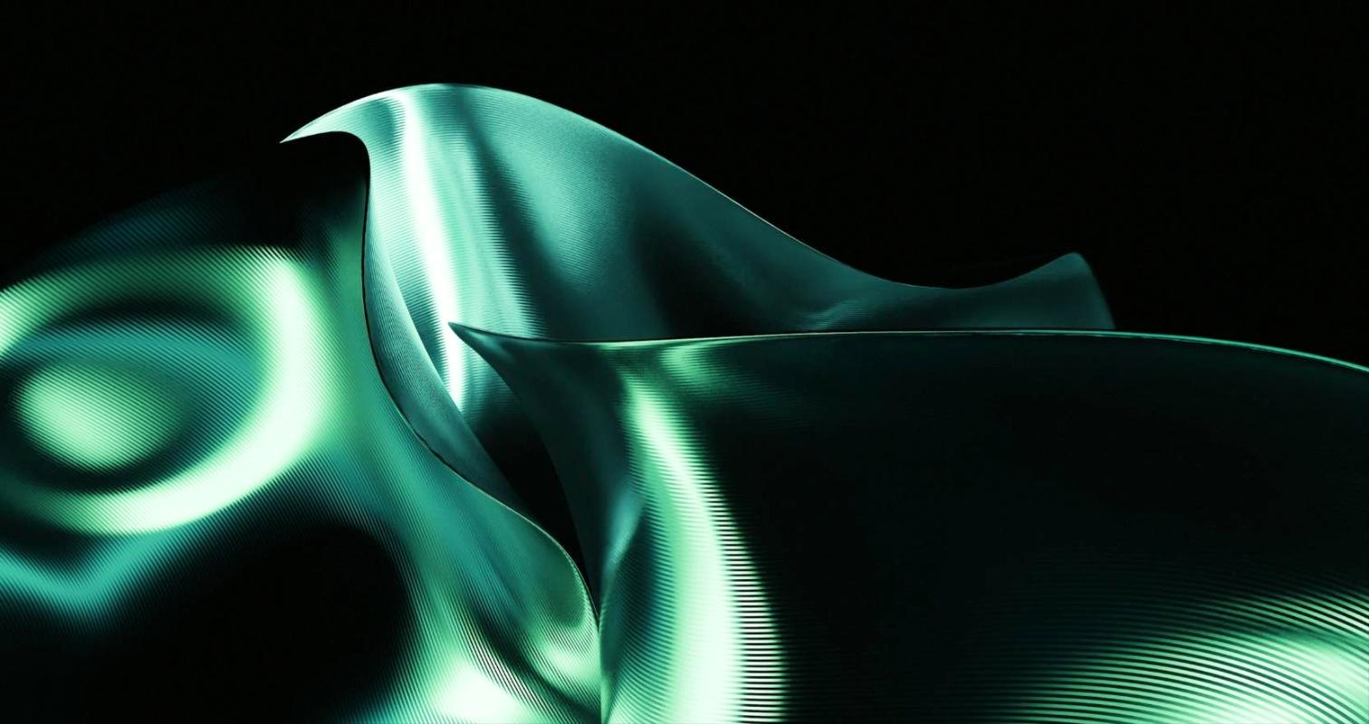 Abstract green shape